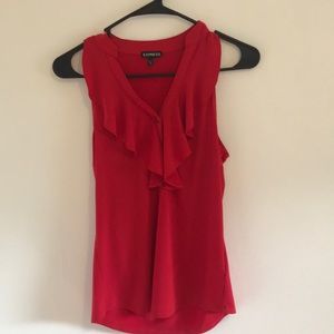 Express - Sleeveless ruffle top (XS)